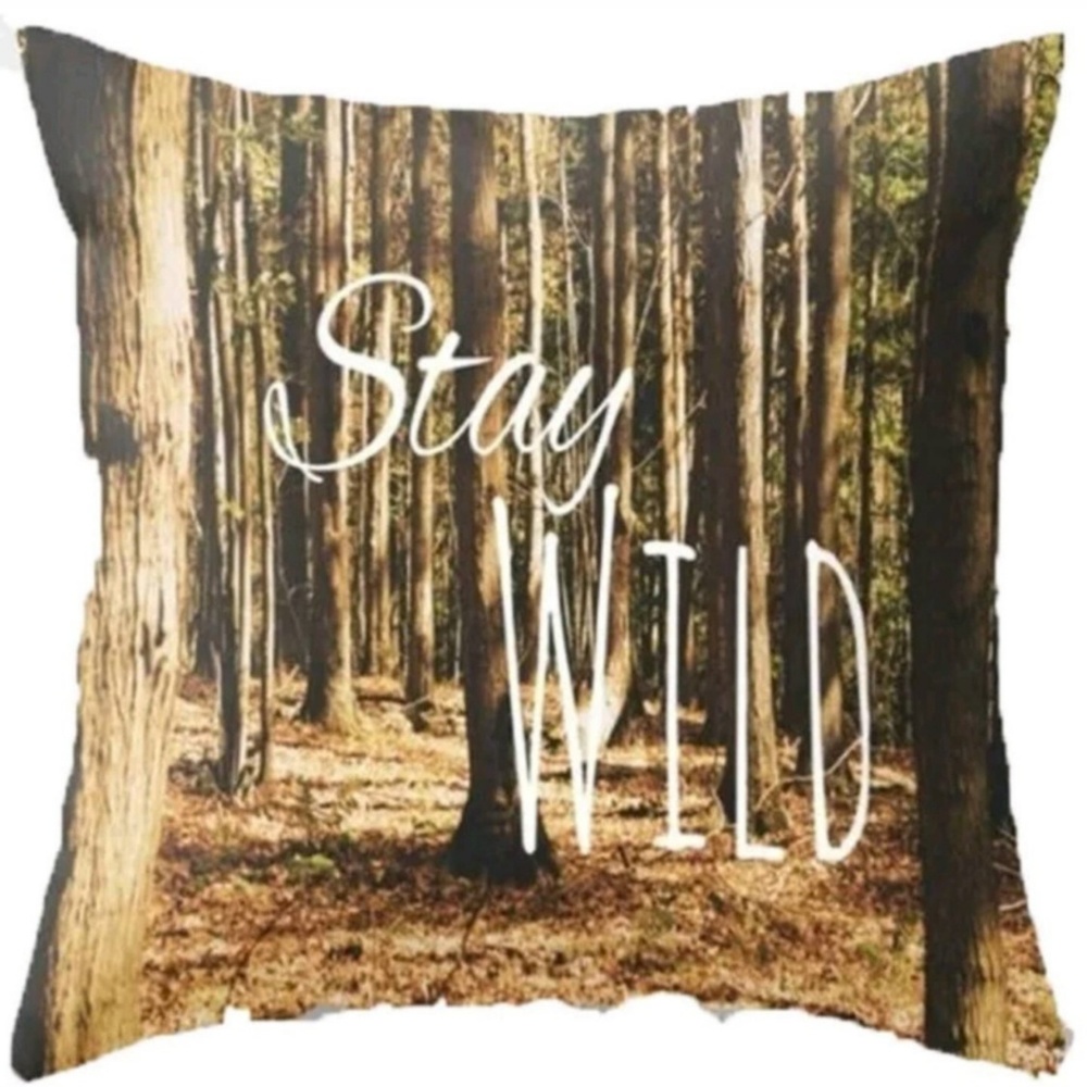 Stay Wild Throw Pillow